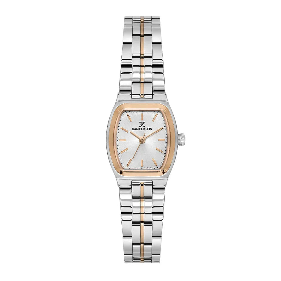 Daniel Klein Premium Silver and Rose Gold Stainless Steel Watch for Women DK.1.14117-6 - Daniel Klein Saudi Arabia