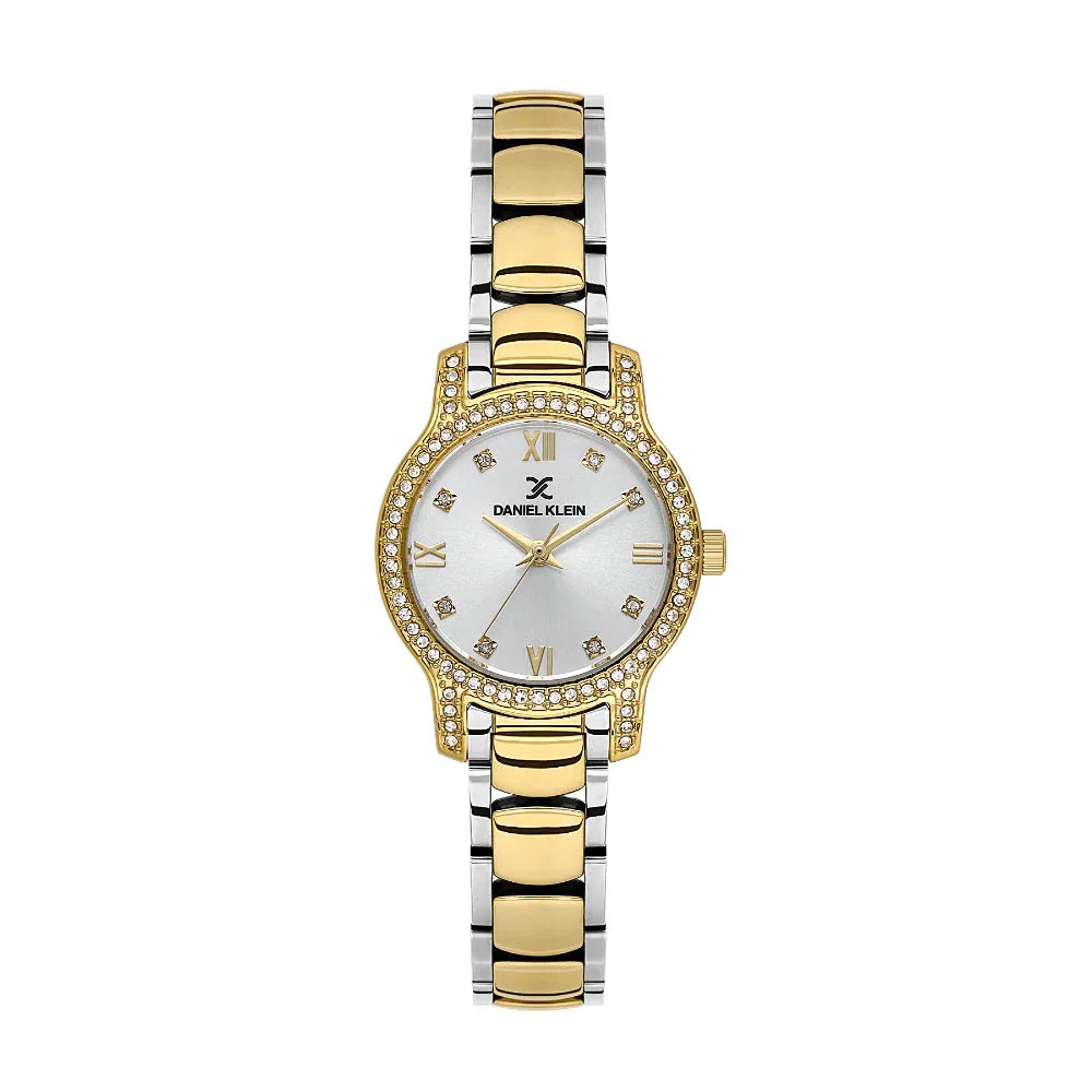 Daniel Klein Premium Silver and Gold Stainless Steel Watch for Women DK.1.14118-4 - Daniel Klein Saudi Arabia