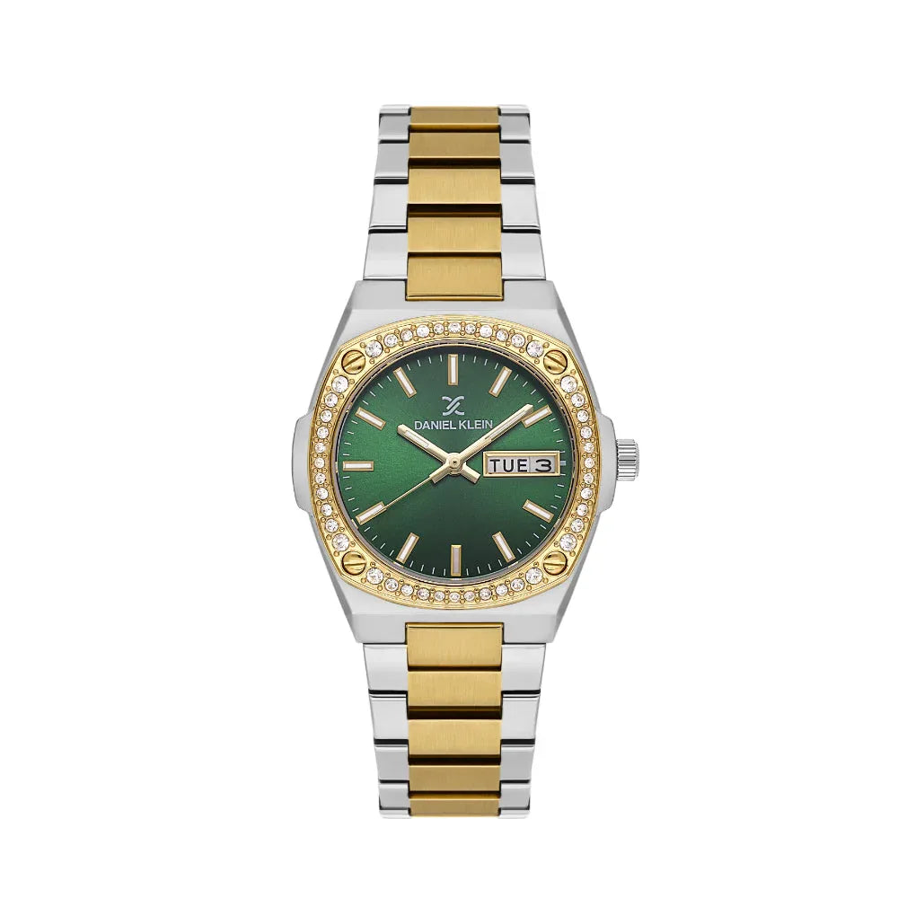 Daniel Klein Premium Silver and Gold Stainless Steel Watch for Women DK.1.14122-4 - Daniel Klein Saudi Arabia