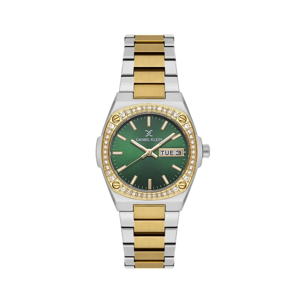 Daniel Klein Premium Silver and Gold Stainless Steel Watch for Women DK.1.14122-4 - Daniel Klein Saudi Arabia