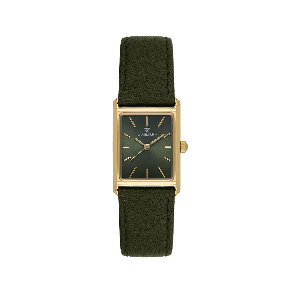 Daniel Klein Premium Green Leather Watch for Women DK.1.14124-3 - Daniel Klein Saudi Arabia