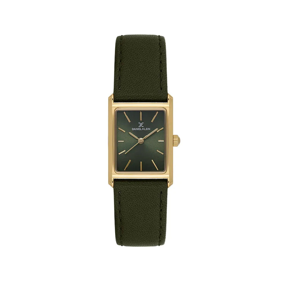 Daniel Klein Premium Green Leather Watch for Women DK.1.14124-3 - Daniel Klein Saudi Arabia
