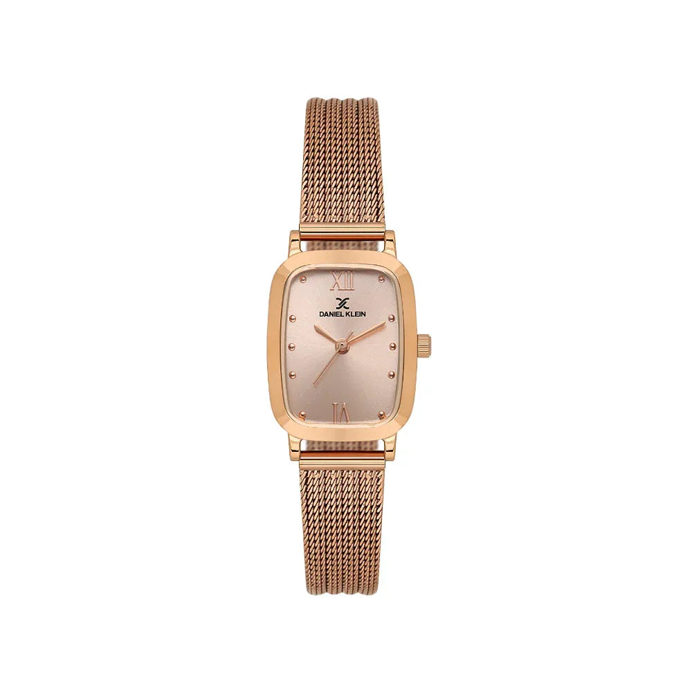 Daniel Klein Premium Rose Gold Mesh Band Watch for Women DK.1.14125-6 - Daniel Klein Saudi Arabia