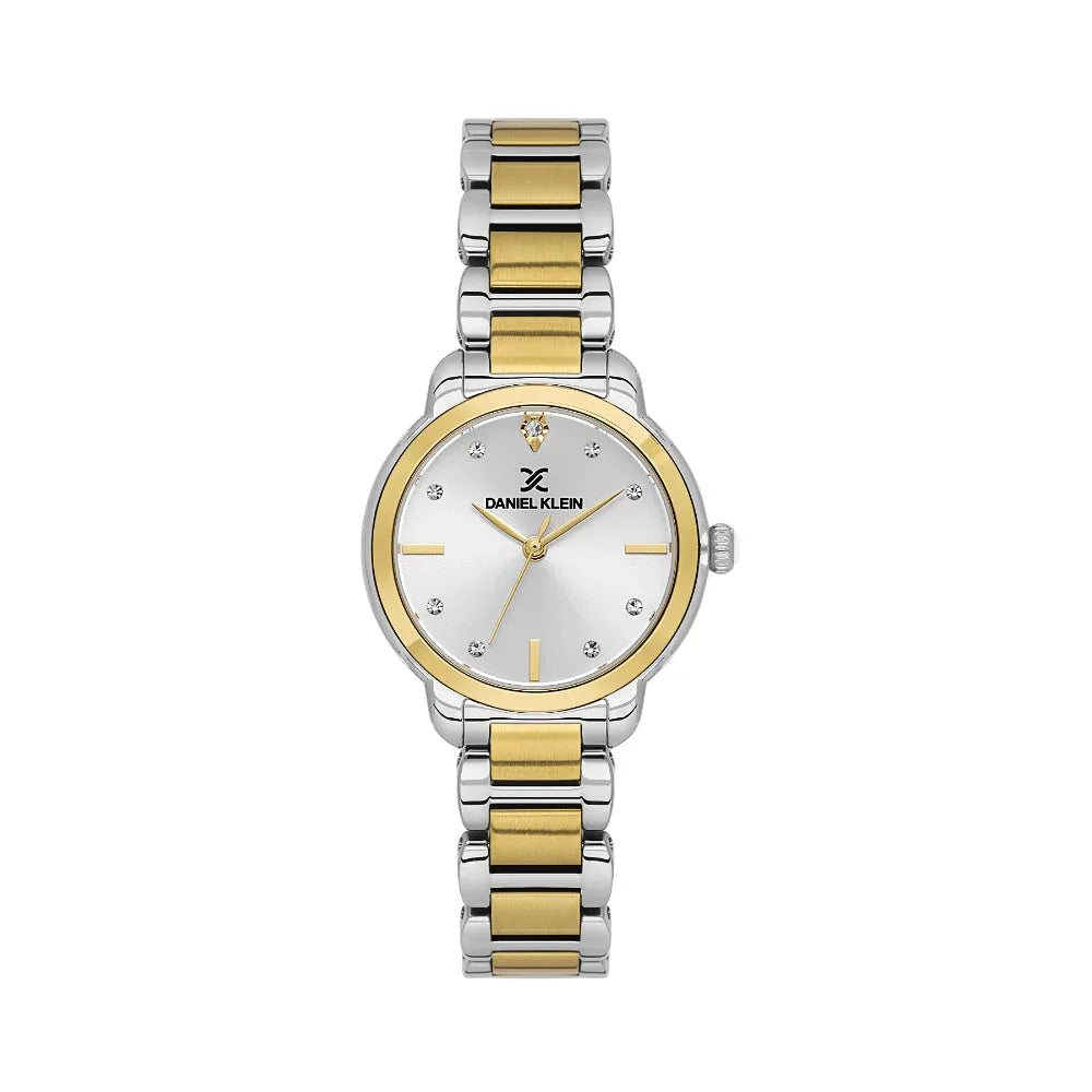 Daniel Klein Premium Silver and Gold Stainless Steel Watch for Women DK.1.14126-4 - Daniel Klein Saudi Arabia