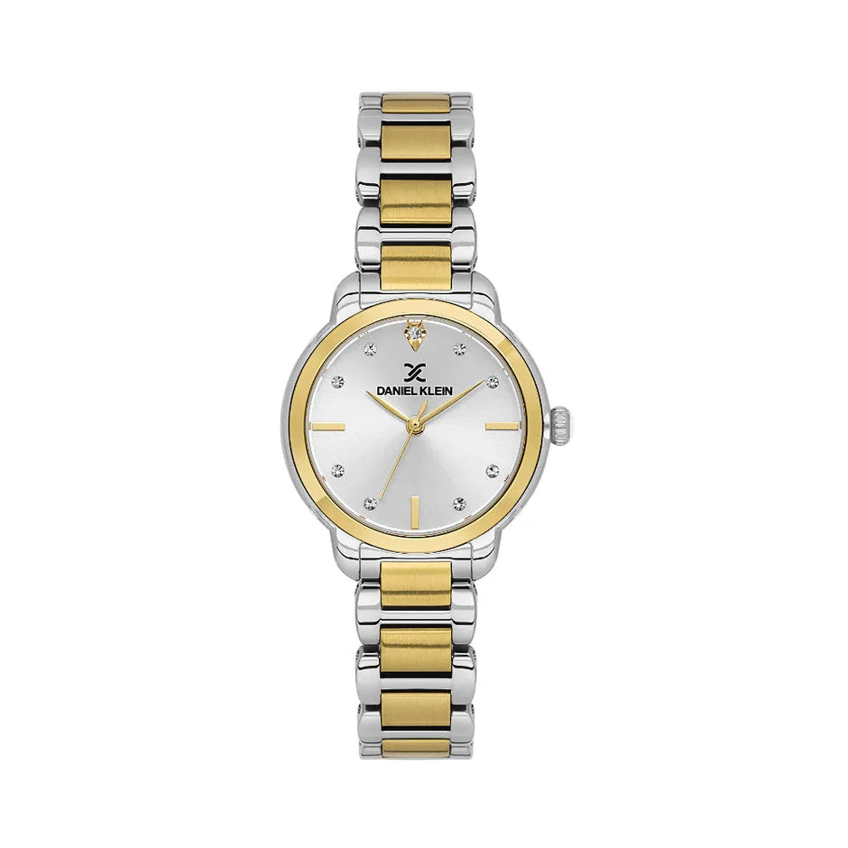 Daniel Klein Premium Silver and Gold Stainless Steel Watch for Women DK.1.14126-4 - Daniel Klein Saudi Arabia