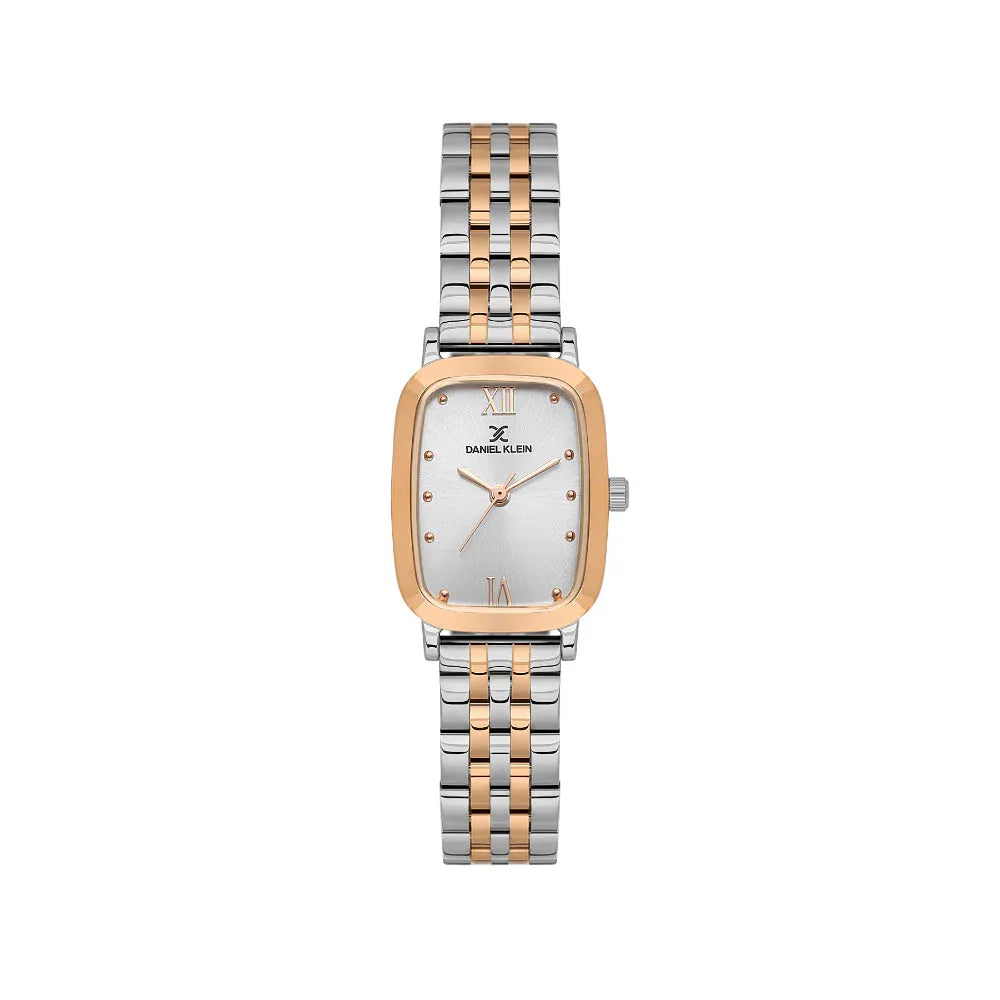 Daniel Klein Premium Silver and Rose Gold Stainless Steel Watch for Women DK.1.14127-6 - Daniel Klein Saudi Arabia