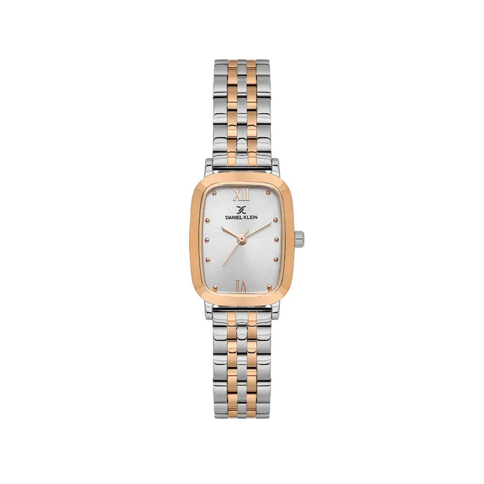 Daniel Klein Premium Silver and Rose Gold Stainless Steel Watch for Women DK.1.14127-6 - Daniel Klein Saudi Arabia