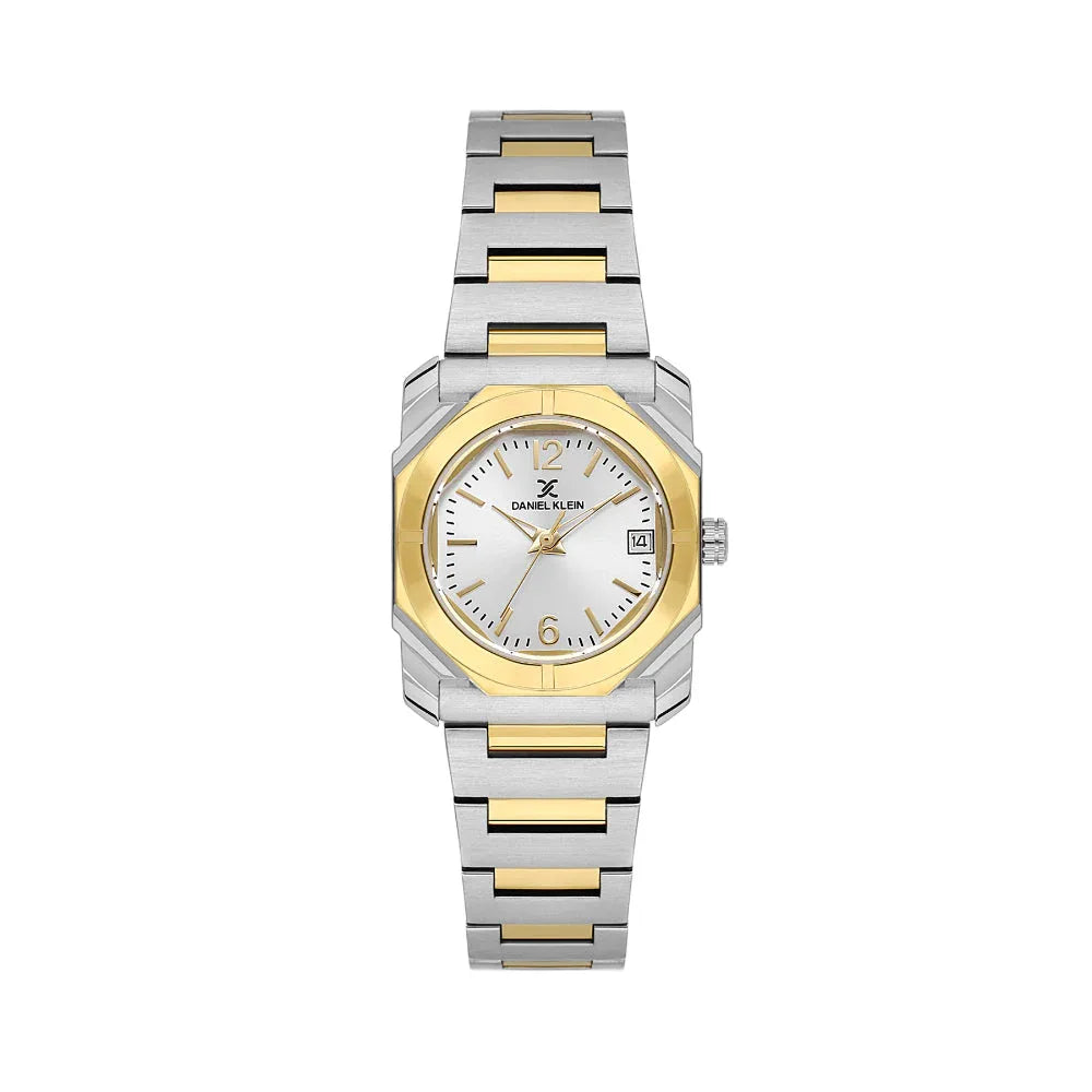 Daniel Klein Premium Silver and Gold Stainless Steel Watch for Women DK.1.14128-5 - Daniel Klein Saudi Arabia