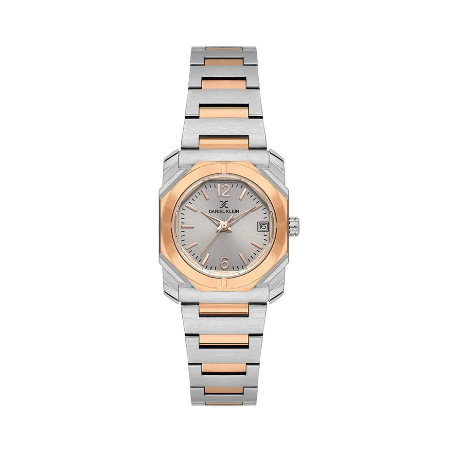 Daniel Klein Premium Silver and Rose Gold Stainless Steel Watch for Women DK.1.14128-6 - Daniel Klein Saudi Arabia