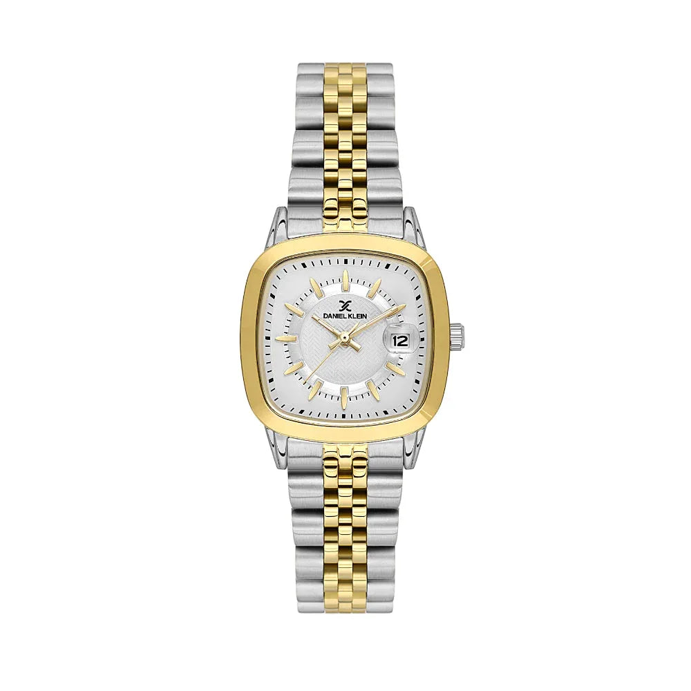 Daniel Klein Premium Silver and Gold Stainless Steel Watch for Women DK.1.14129-4 - Daniel Klein Saudi Arabia