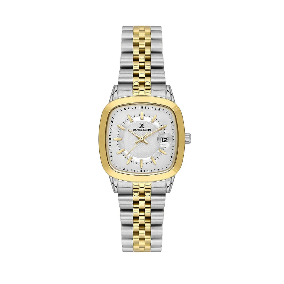 Daniel Klein Premium Silver and Gold Stainless Steel Watch for Women DK.1.14129-4 - Daniel Klein Saudi Arabia