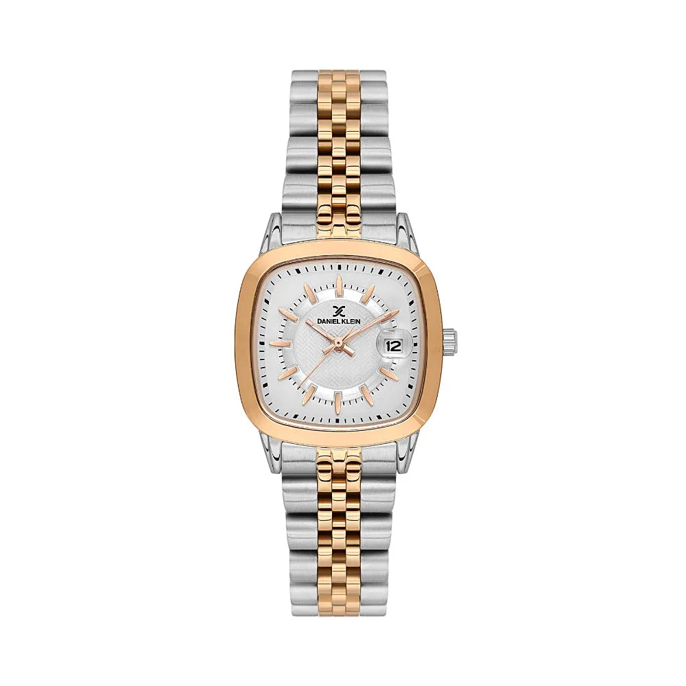 Daniel Klein Premium Silver and Rose Gold Stainless Steel Watch for Women DK.1.14129-6 - Daniel Klein Saudi Arabia