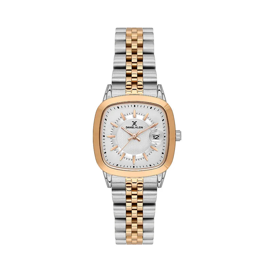Daniel Klein Premium Silver and Rose Gold Stainless Steel Watch for Women DK.1.14129-6 - Daniel Klein Saudi Arabia