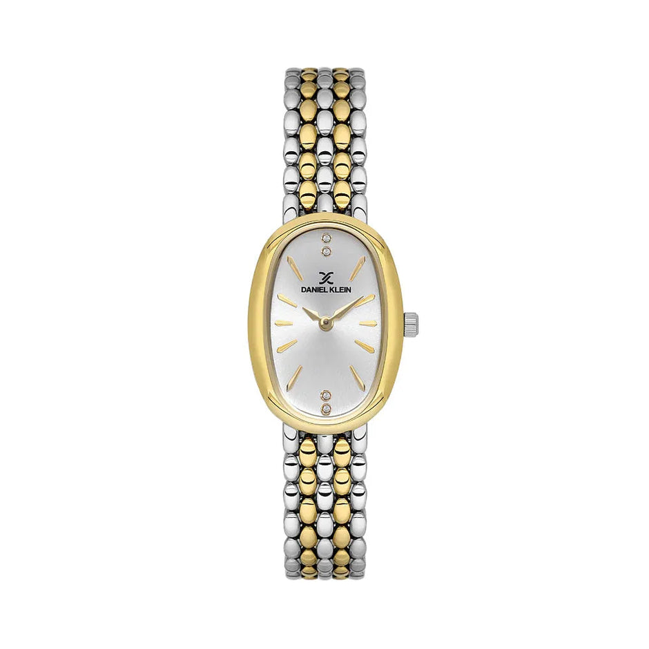 Daniel Klein Premium Silver and Gold Stainless Steel Watch for Women DK.1.14130-4 - Daniel Klein Saudi Arabia