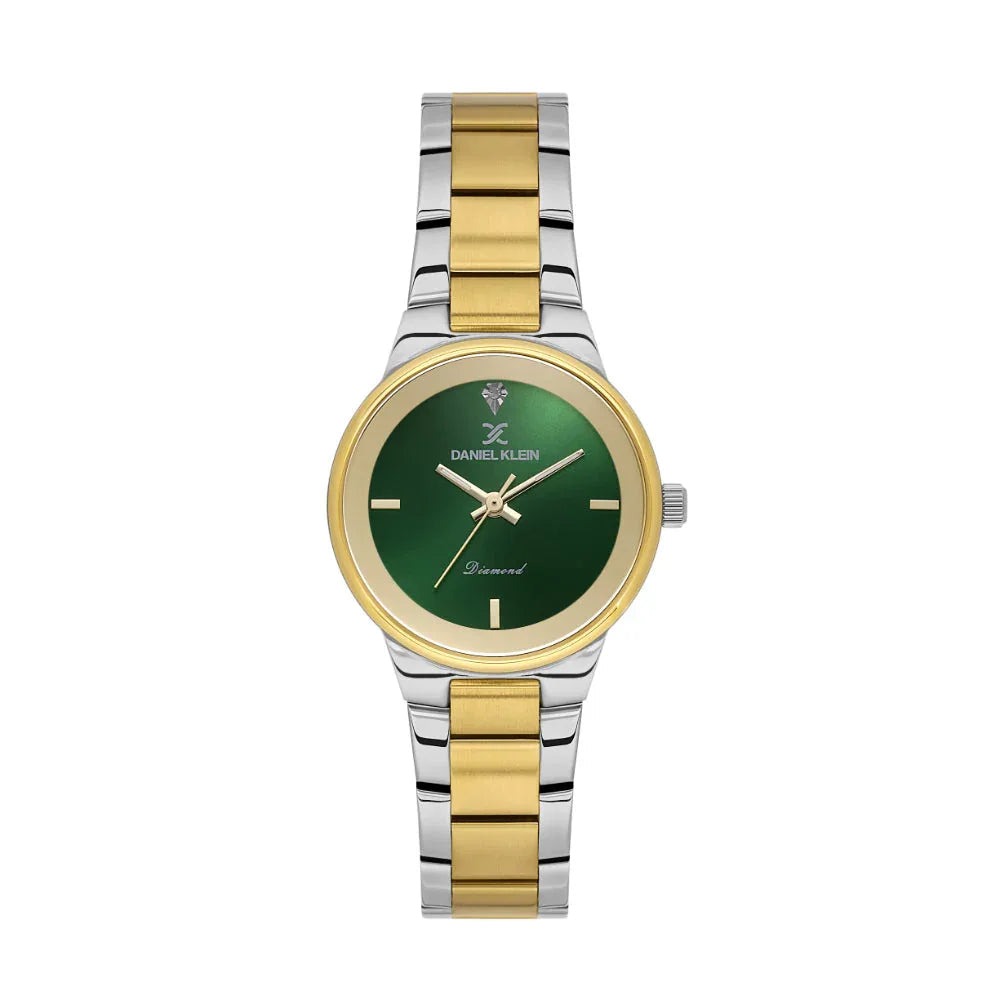 Daniel Klein Diamond Silver and Gold Stainless Steel Watch for Women DK.1.14136-4 - Daniel Klein Saudi Arabia