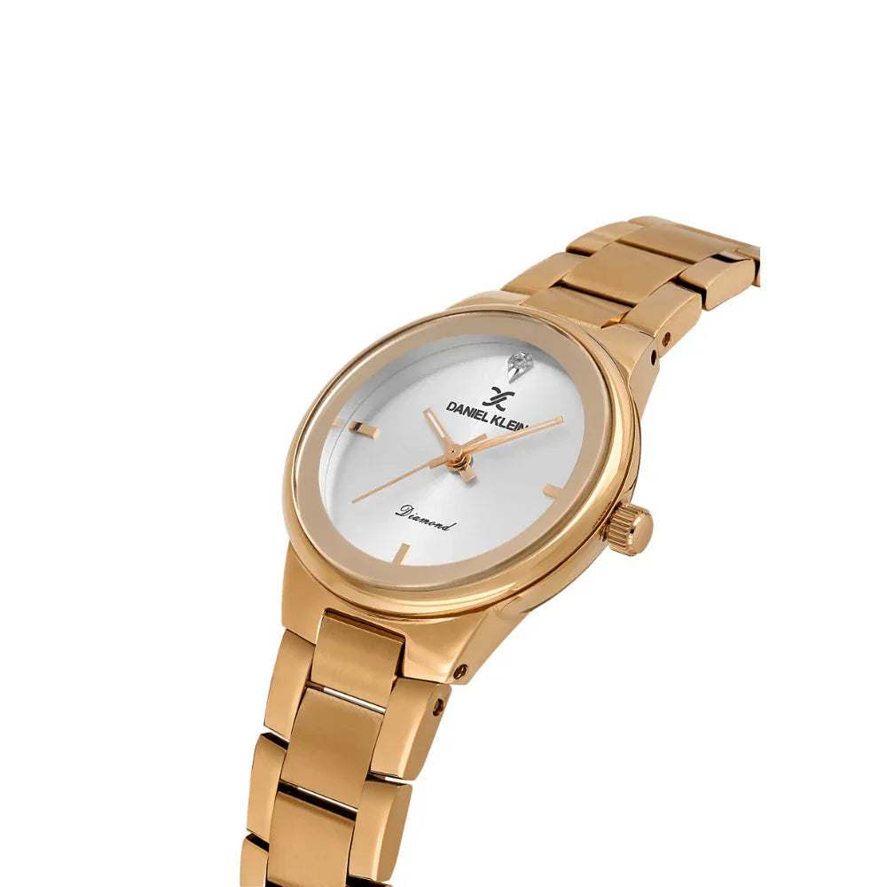 Daniel Klein Diamond Rose Gold Stainless Steel Watch for Women DK.1.14136-5 - Daniel Klein Saudi Arabia