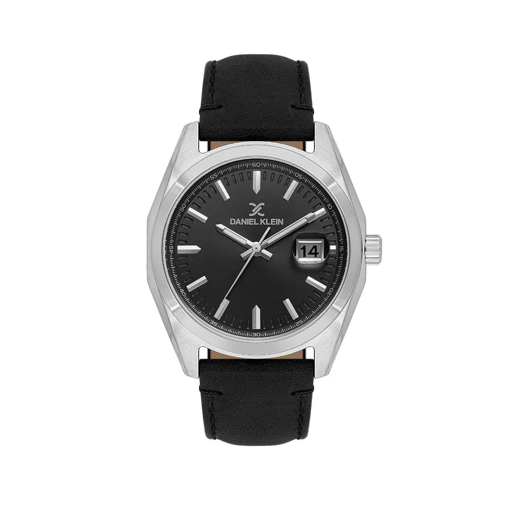 Daniel Klein Premium Black Leather Watch for Men DK.1.14138-1 - Daniel Klein Saudi Arabia