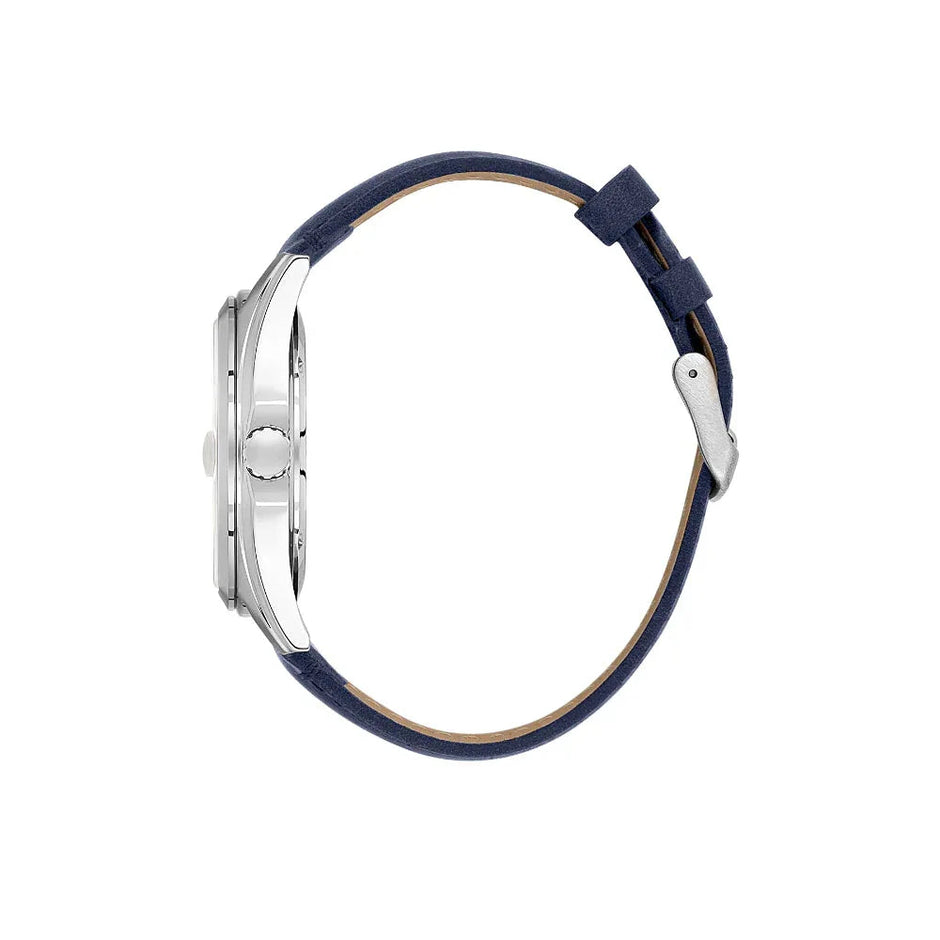 Daniel Klein Premium Dark Blue Leather Watch for Men DK.1.14138-2 - Daniel Klein Saudi Arabia