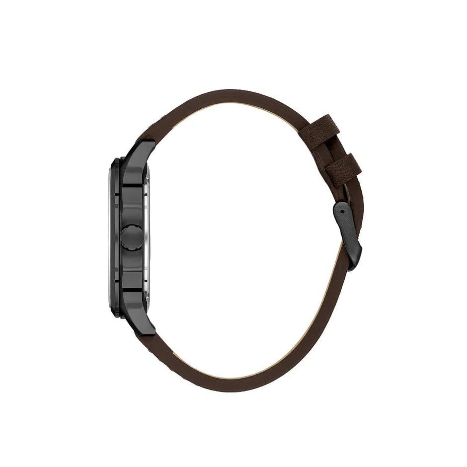 Daniel Klein Premium Dark Brown Leather Watch for Men DK.1.14141-5 - Daniel Klein Saudi Arabia