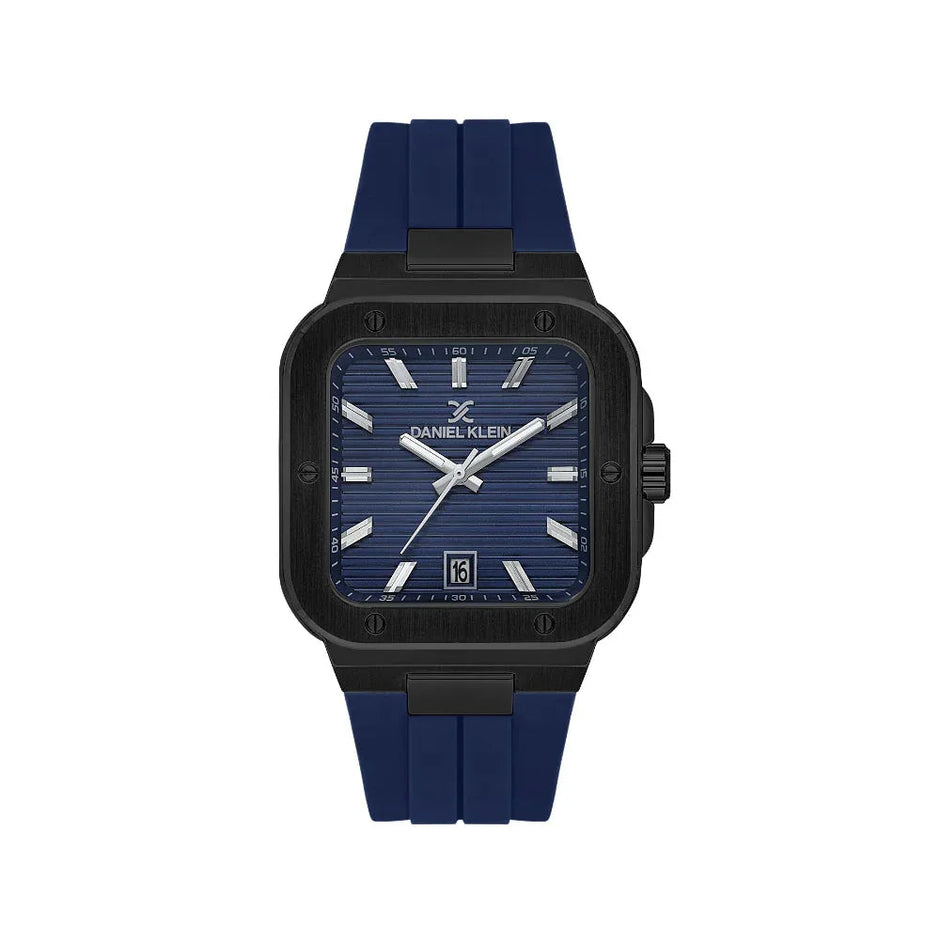 Daniel Klein Premium Dark Blue Silicone Band Watch for Men DK.1.14143-5 - Daniel Klein Saudi Arabia