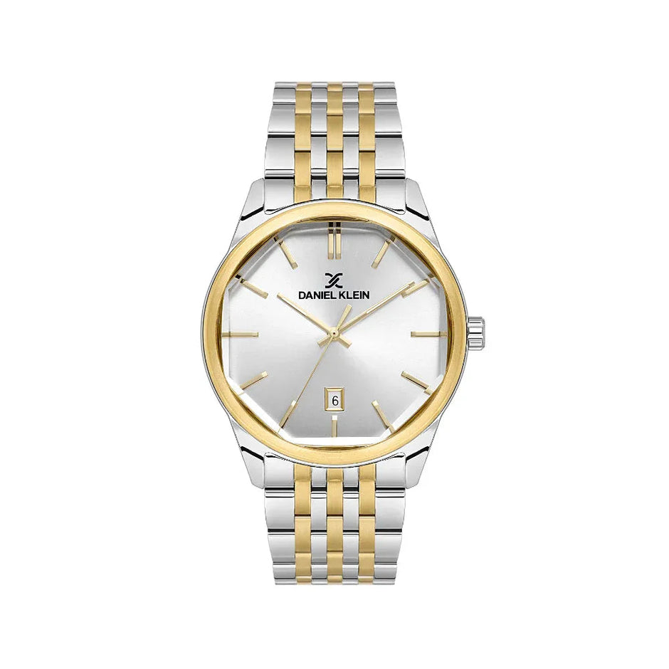 Daniel Klein Premium Silver and Gold Stainless Steel Watch for Men DK.1.14144-5 - Daniel Klein Saudi Arabia