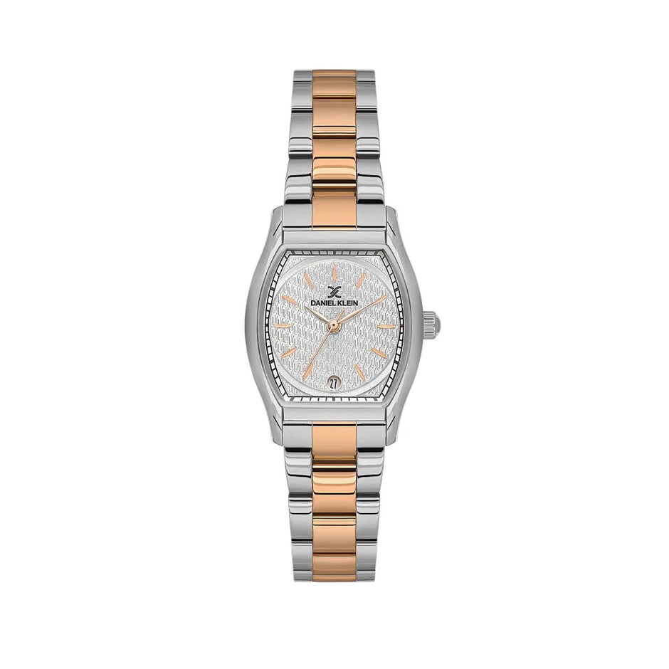 Daniel Klein Premium Silver and Rose Gold Stainless Steel Watch for Women DK.1.14151-6 - Daniel Klein Saudi Arabia