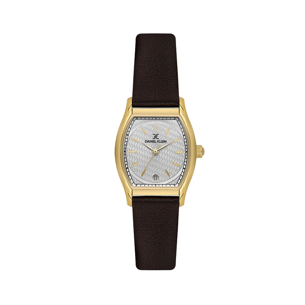 Daniel Klein Premium Dark Brown Leather Watch for Women DK.1.14152-2 - Daniel Klein Saudi Arabia