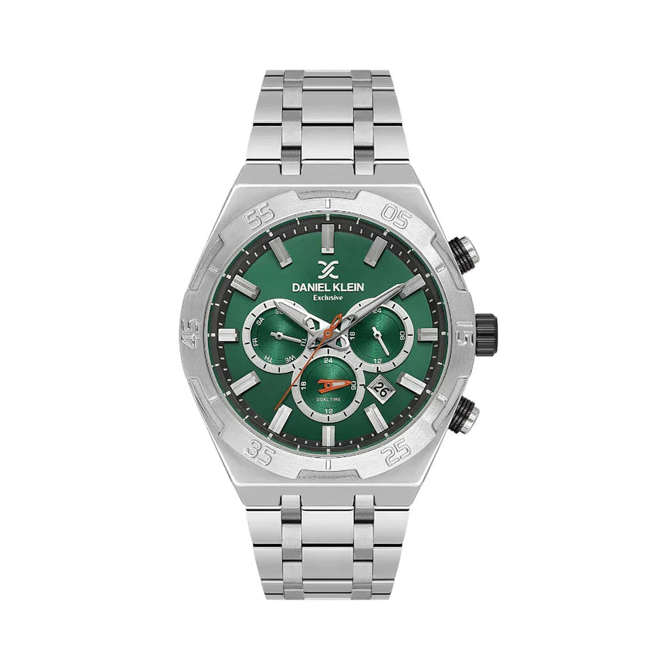 Daniel Klein Exclusive Silver Stainless Steel Watch for Men DK.1.14207-3 - Daniel Klein Saudi Arabia