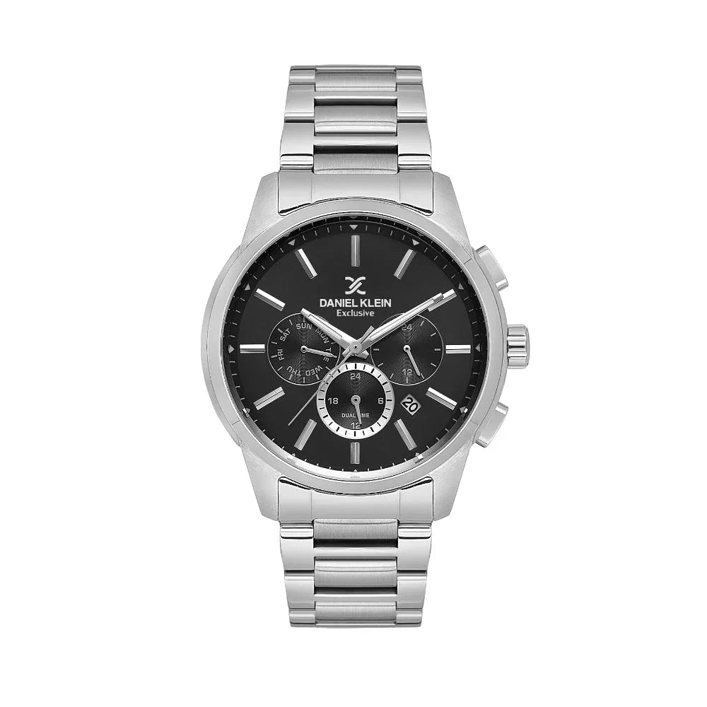 Daniel Klein Exclusive Silver Stainless Steel Watch for Men DK.1.14208-2 - Daniel Klein Saudi Arabia