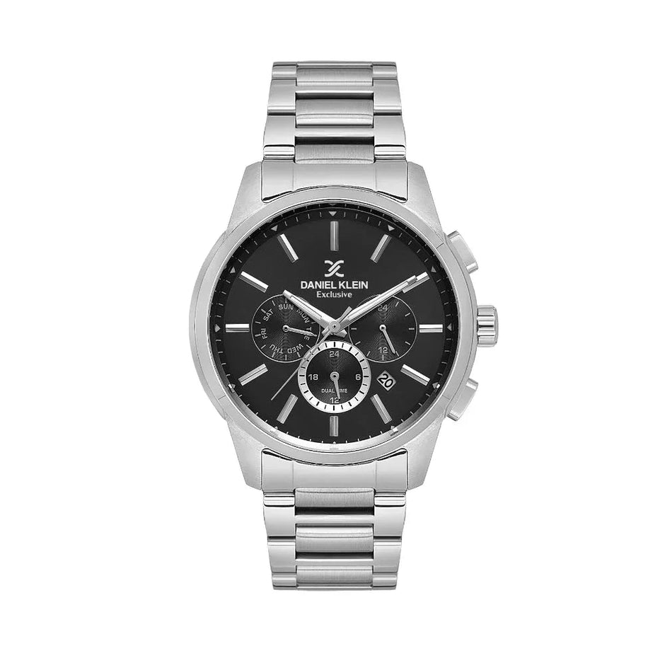 Daniel Klein Exclusive Silver Stainless Steel Watch for Men DK.1.14208-2 - Daniel Klein Saudi Arabia
