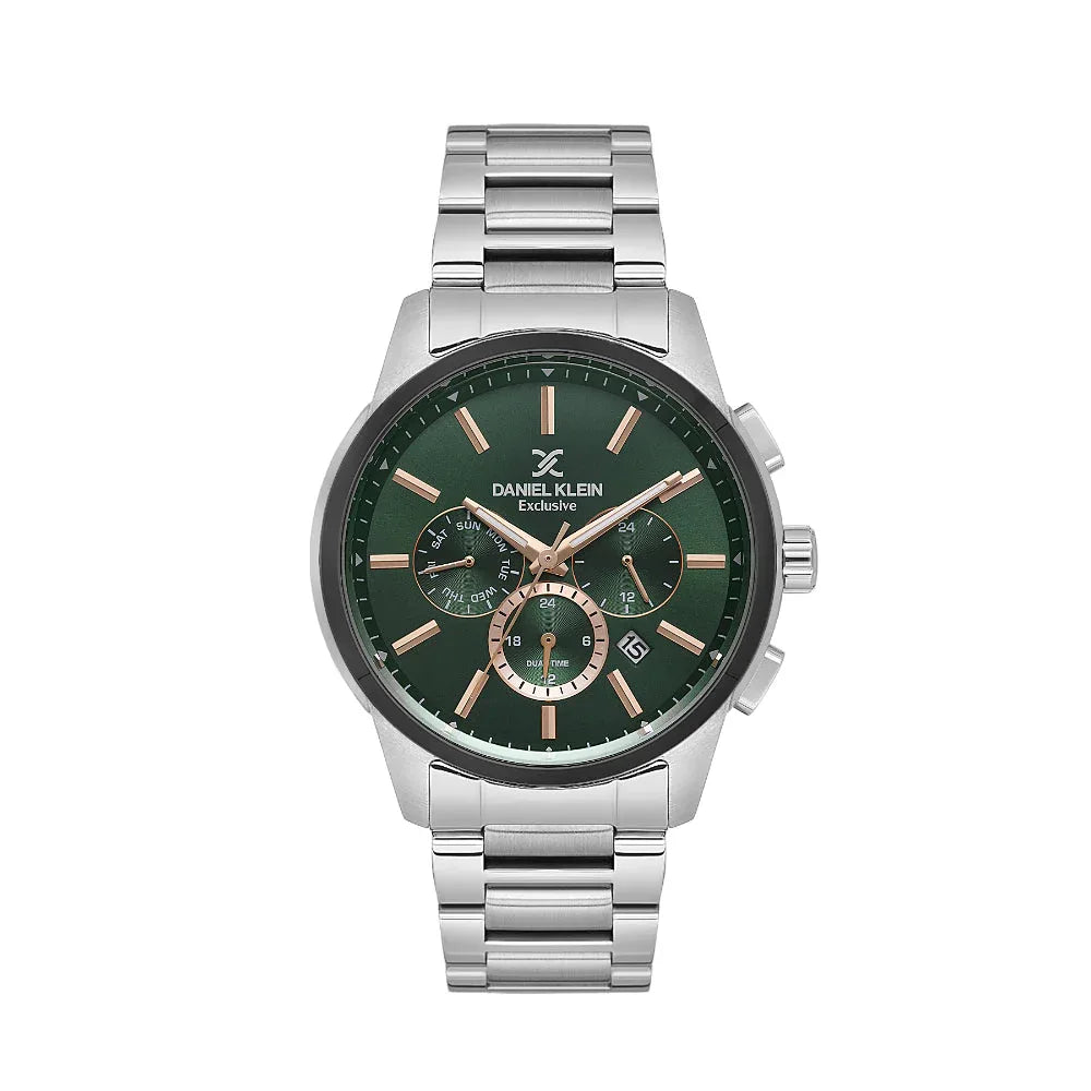 Daniel Klein Exclusive Silver Stainless Steel Watch for Men DK.1.14208-3 - Daniel Klein Saudi Arabia