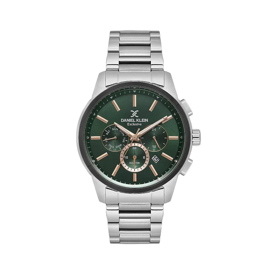 Daniel Klein Exclusive Silver Stainless Steel Watch for Men DK.1.14208-3 - Daniel Klein Saudi Arabia
