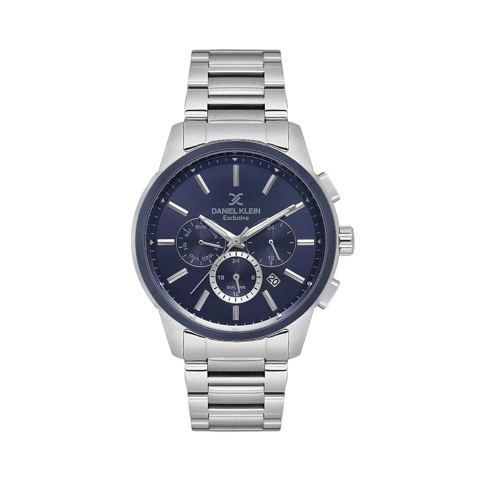 Daniel Klein Exclusive Silver Stainless Steel Watch for Men DK.1.14208-4 - Daniel Klein Saudi Arabia