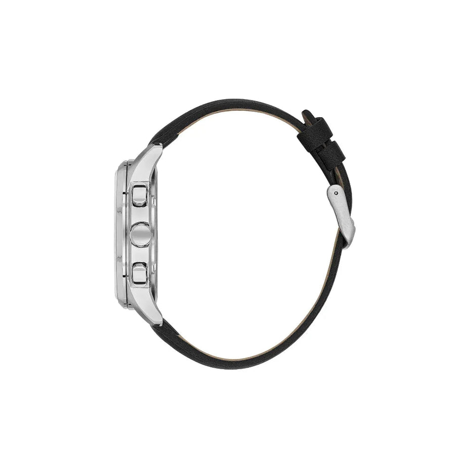 Daniel Klein Exclusive Black Leather Watch for Men DK.1.14209-1 - Daniel Klein Saudi Arabia