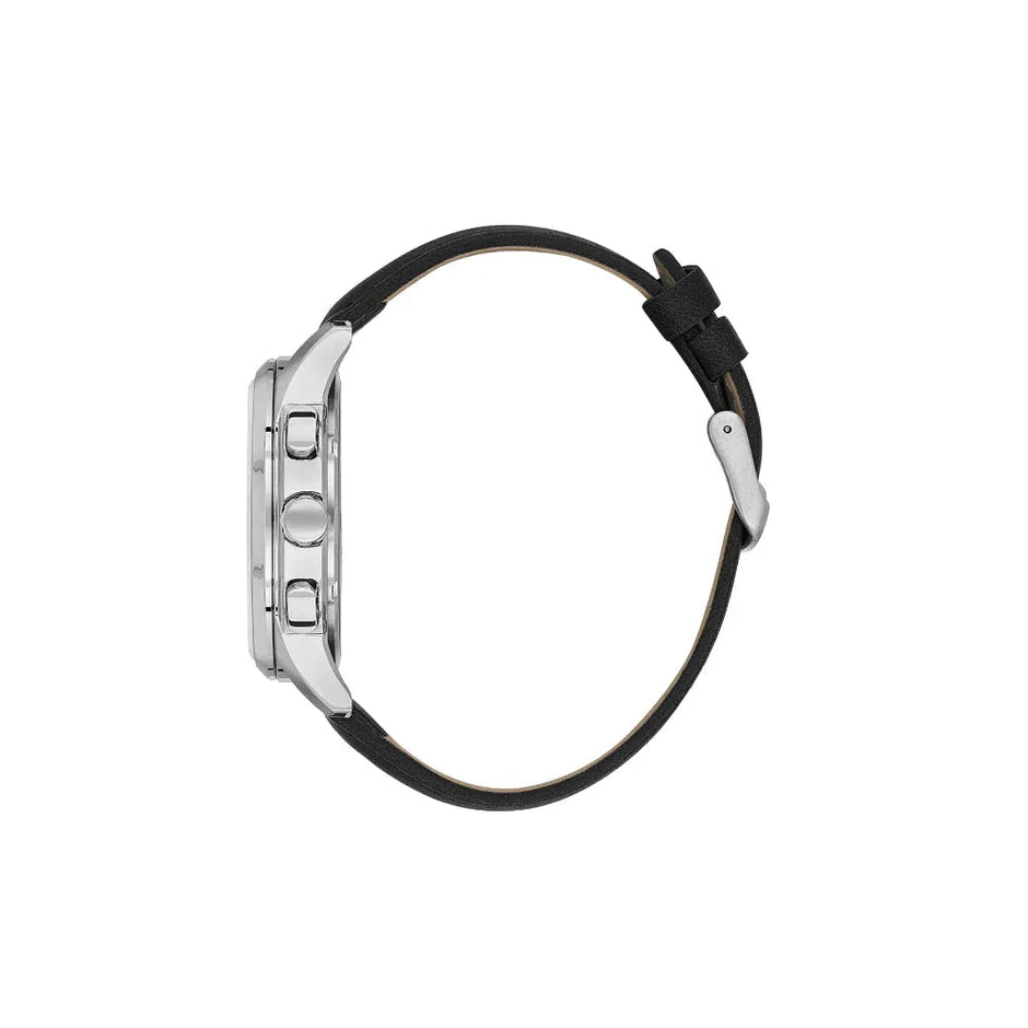 Daniel Klein Exclusive Black Leather Watch for Men DK.1.14209-2 - Daniel Klein Saudi Arabia