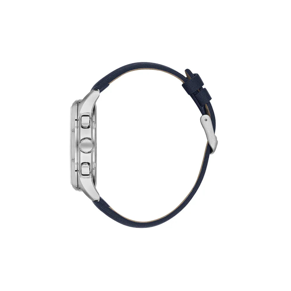 Daniel Klein Exclusive Dark Blue Leather Watch for Men DK.1.14209-3 - Daniel Klein Saudi Arabia
