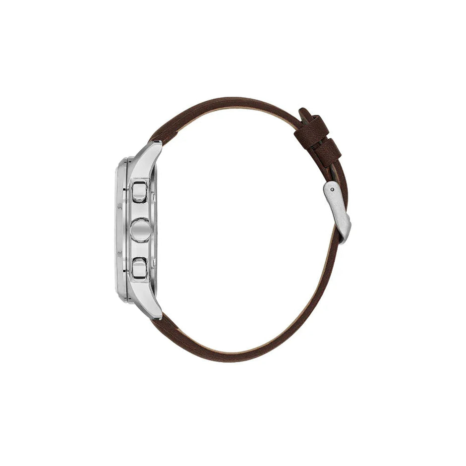 Daniel Klein Exclusive Dark Brown Leather Watch for Men DK.1.14209-4 - Daniel Klein Saudi Arabia
