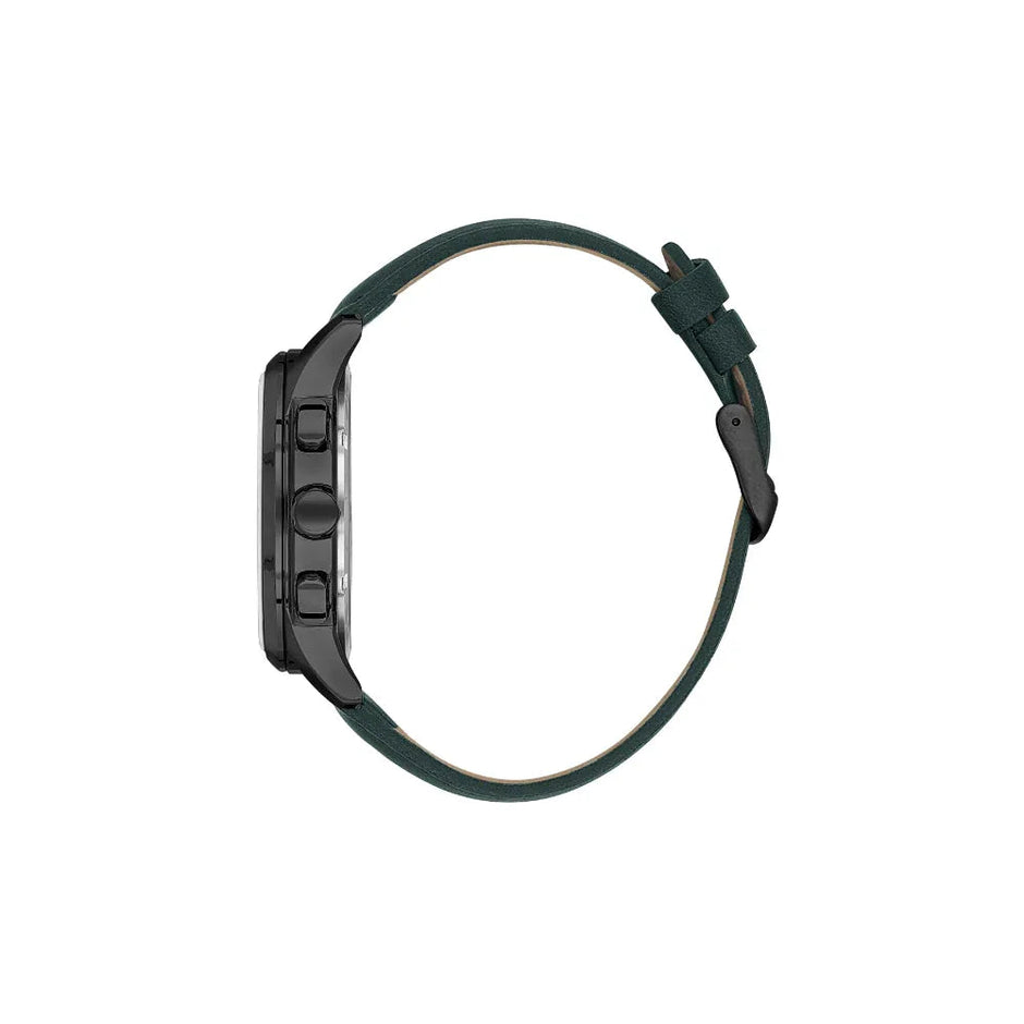 Daniel Klein Exclusive Dark Green Leather Watch for Men DK.1.14209-6 - Daniel Klein Saudi Arabia