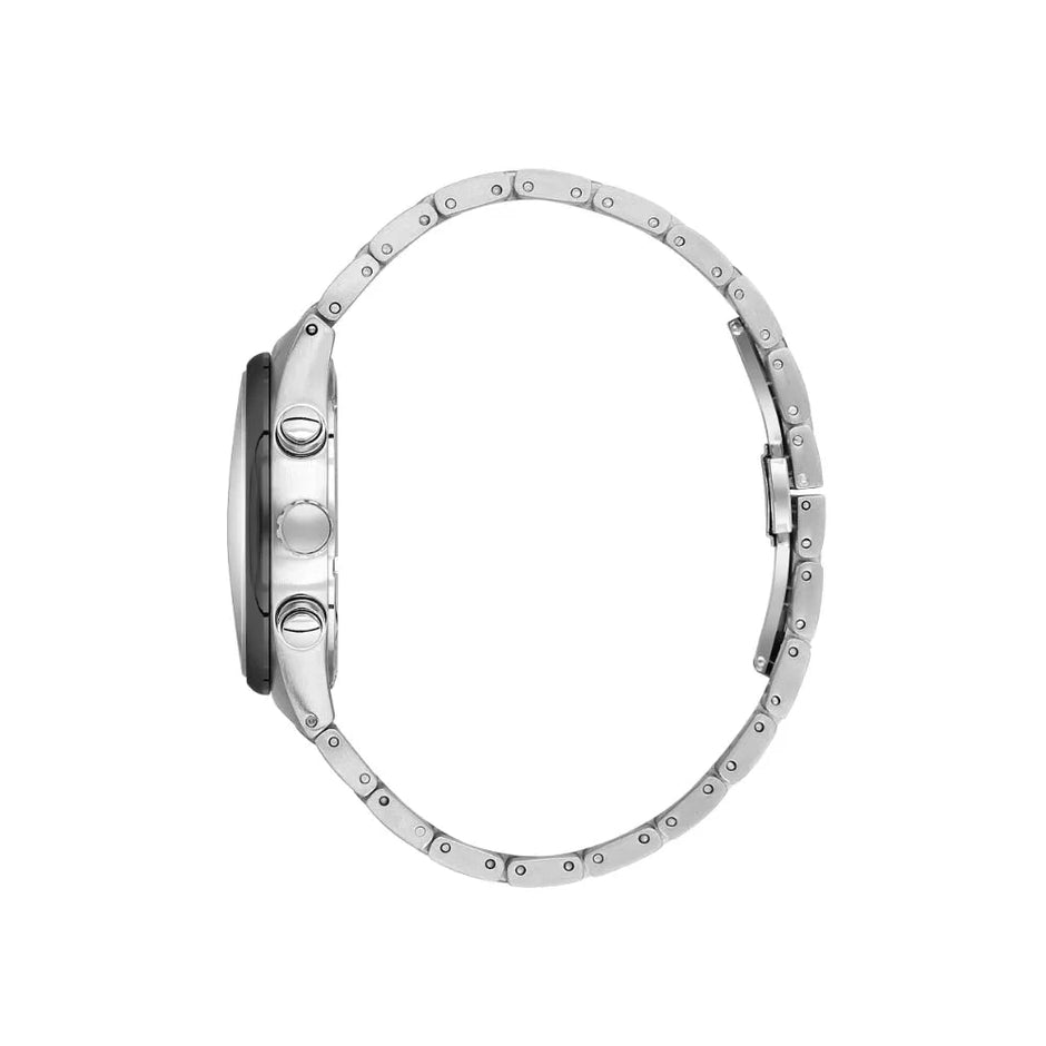 Daniel Klein Exclusive Silver and Black Stainless Steel Watch for Men DK.1.14210-6 - Daniel Klein Saudi Arabia