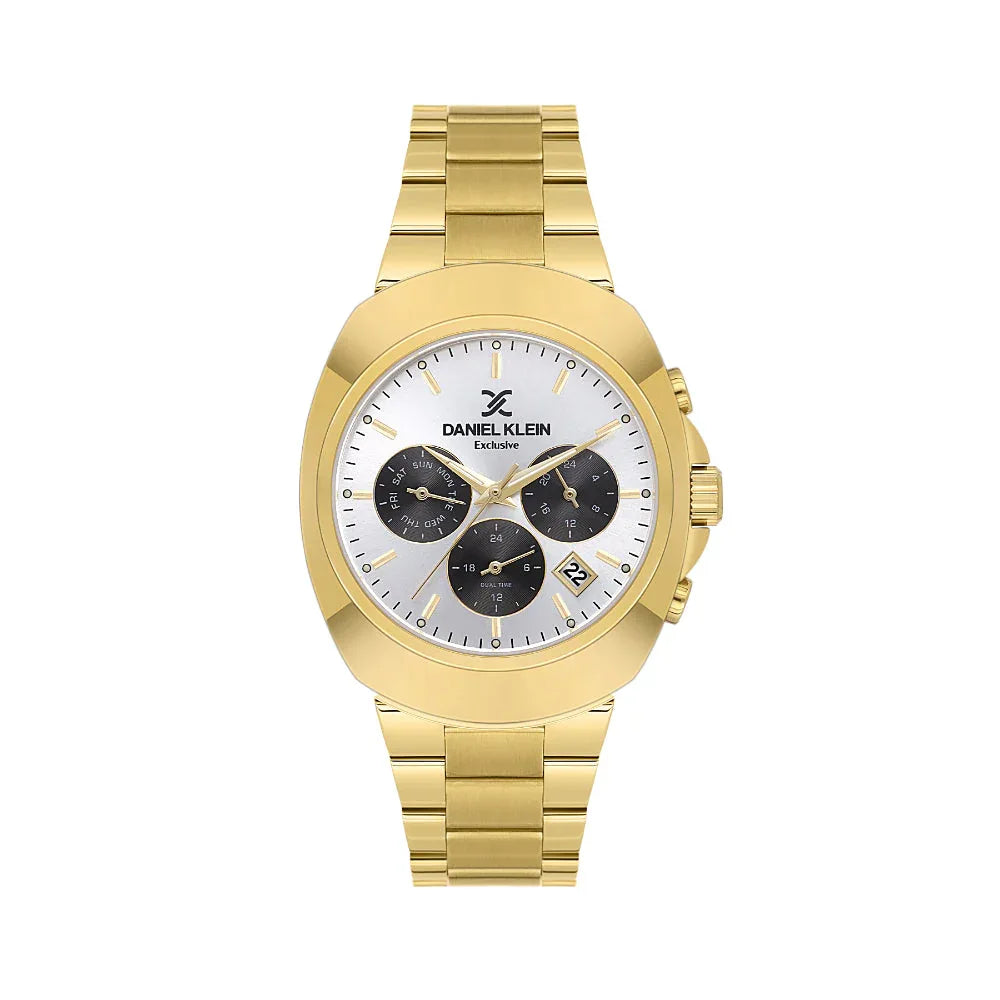 Daniel Klein Exclusive Gold Stainless Steel Watch for Men DK.1.14211-5 - Daniel Klein Saudi Arabia