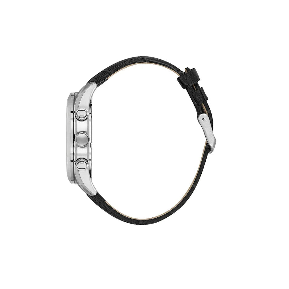 Daniel Klein Exclusive Black Leather Watch for Men DK.1.14212-1 - Daniel Klein Saudi Arabia
