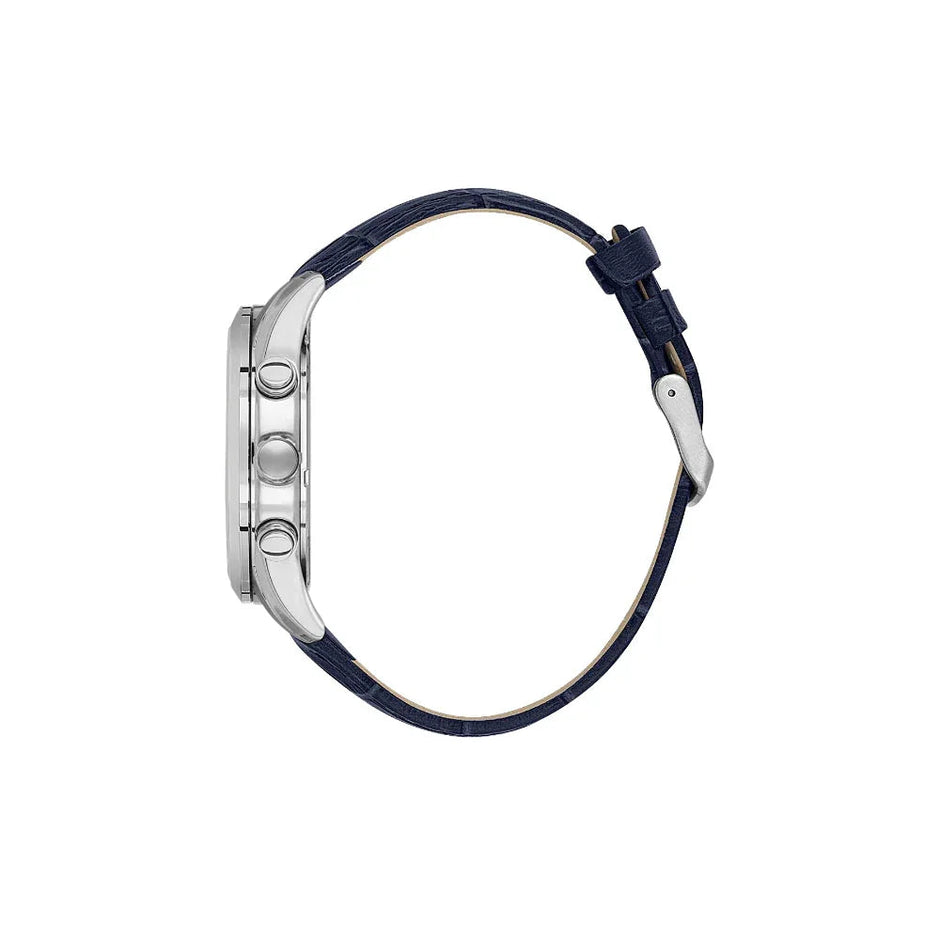 Daniel Klein Exclusive Dark Blue Leather Watch for Men DK.1.14212-3 - Daniel Klein Saudi Arabia