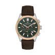 Daniel Klein Exclusive Dark Brown Leather Watch for Men DK.1.14212-4 - Daniel Klein Saudi Arabia