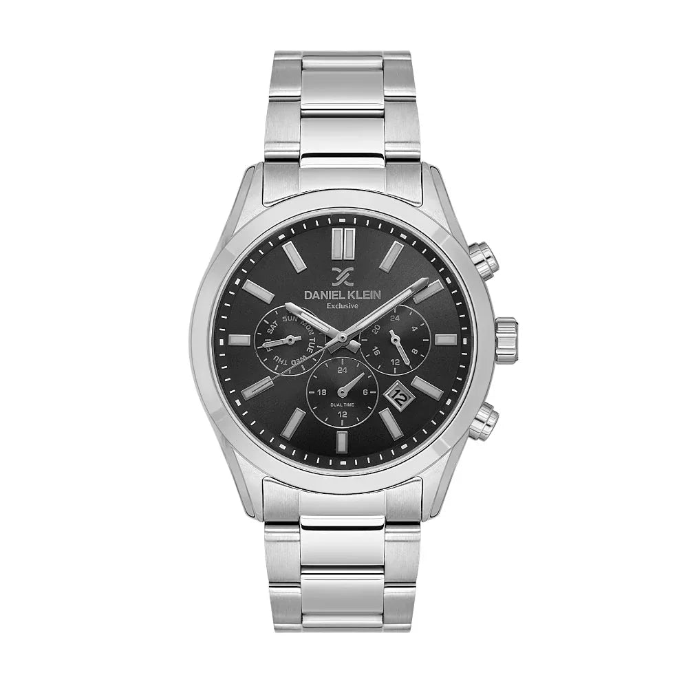 Daniel Klein Exclusive Silver Stainless Steel Watch for Men DK.1.14213-2 - Daniel Klein Saudi Arabia