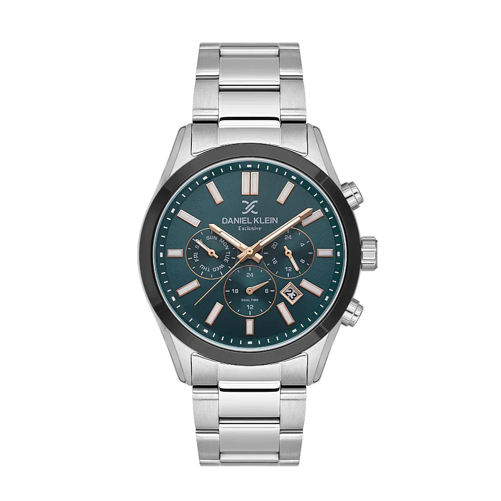 Daniel Klein Exclusive Silver Stainless Steel Watch for Men DK.1.14213-4 - Daniel Klein Saudi Arabia