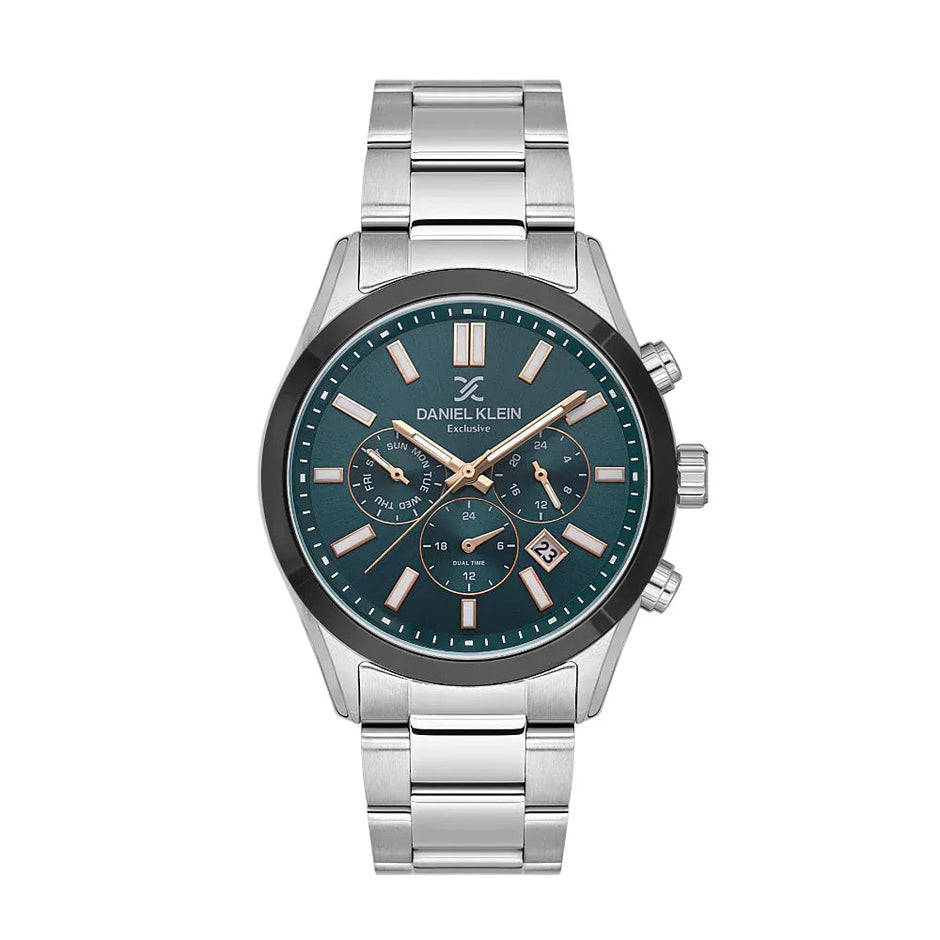 Daniel Klein Exclusive Silver Stainless Steel Watch for Men DK.1.14213-4 - Daniel Klein Saudi Arabia
