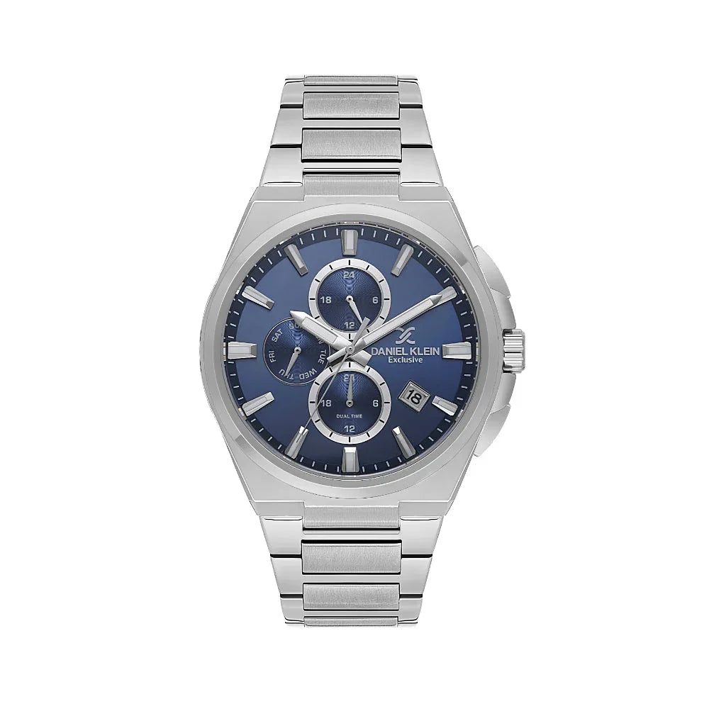 Daniel Klein Exclusive Silver Stainless Steel Watch for Men DK.1.14214-3 - Daniel Klein Saudi Arabia