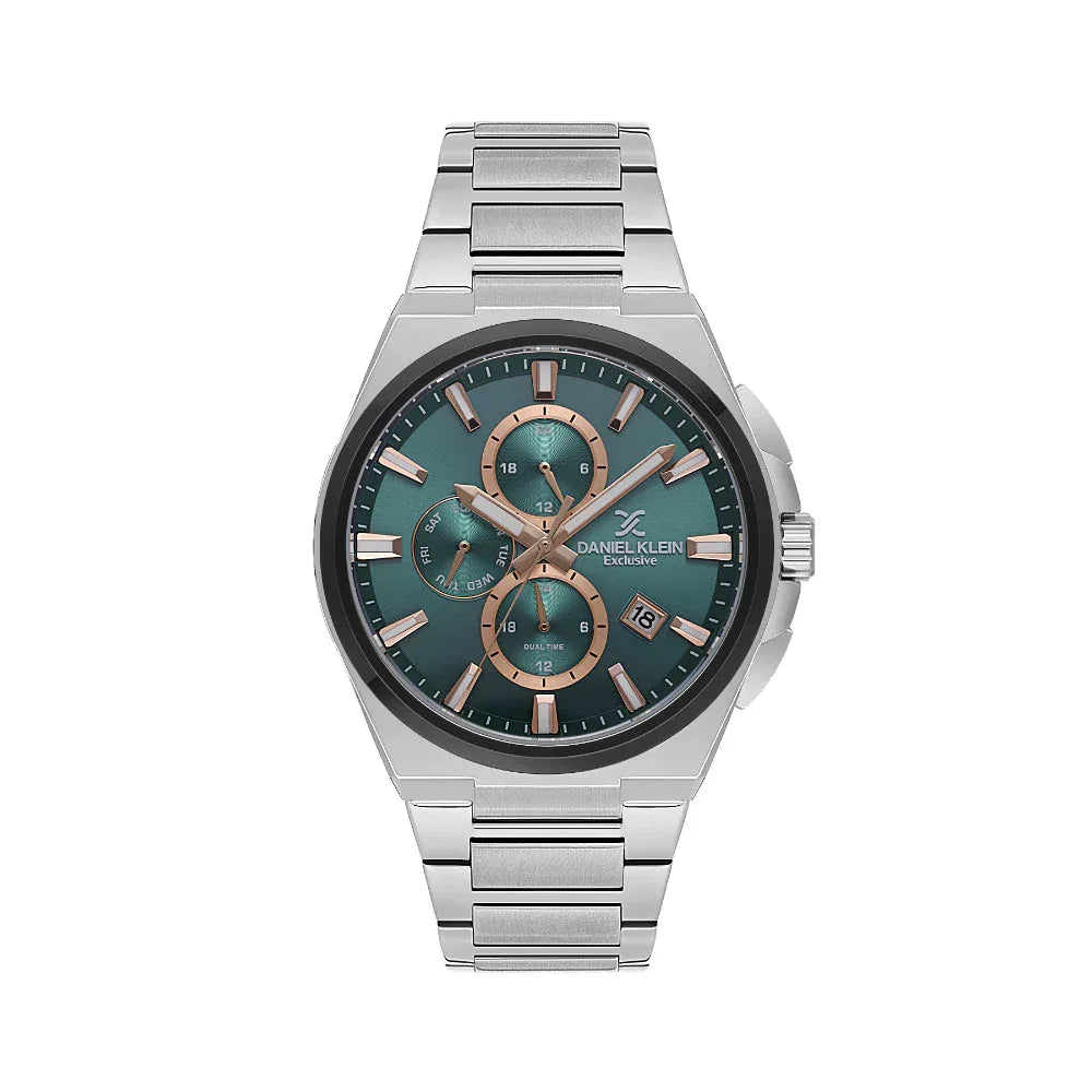 Daniel Klein Exclusive Silver Stainless Steel Watch for Men DK.1.14214-5 - Daniel Klein Saudi Arabia