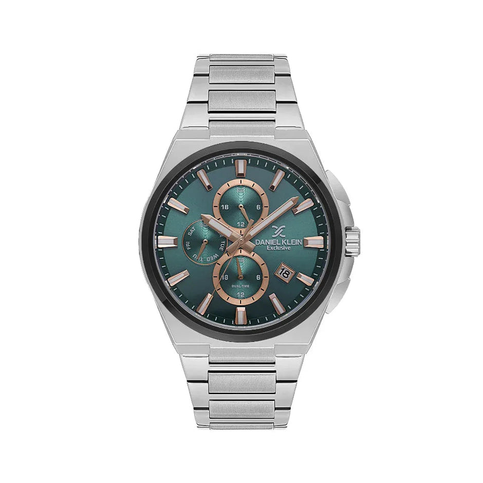 Daniel Klein Exclusive Silver Stainless Steel Watch for Men DK.1.14214-5 - Daniel Klein Saudi Arabia