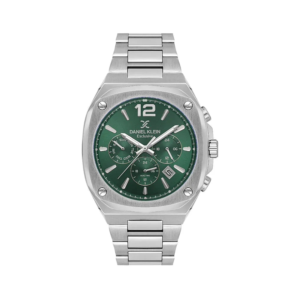 Daniel Klein Exclusive Silver Stainless Steel Watch for Men DK.1.14215-4 - Daniel Klein Saudi Arabia
